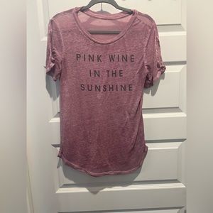 Pink Wine in the Sunshine T-shirt, size small
